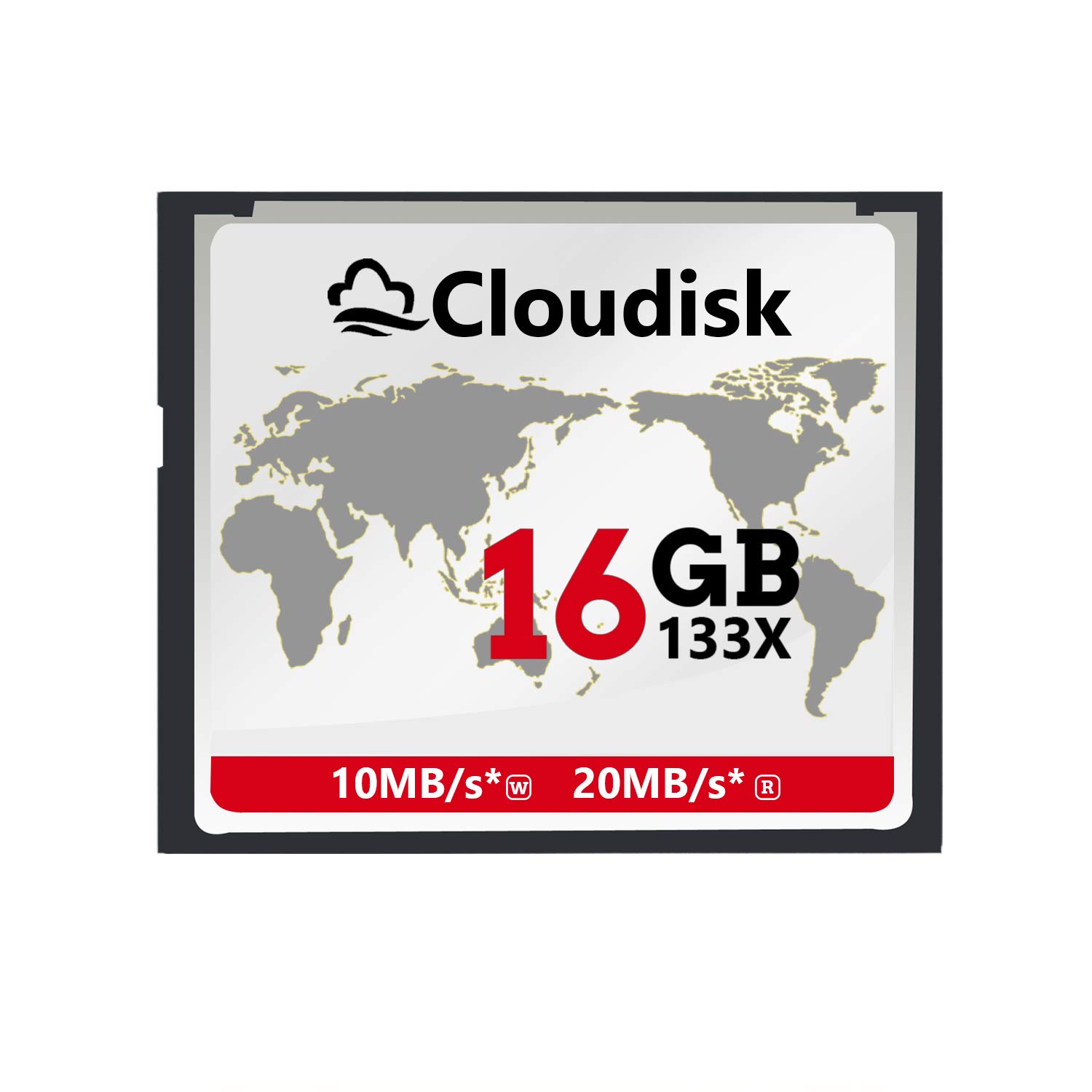 Cloudisk Compact Flash Card 16GB CF 2.0 Kartenleistung für DSLR Kamera, Vintage Digitalkamera und Industrie Ausrüstung (16GB CompactFlash)