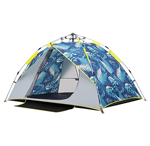 ATHUAH ATHUAH Zelte Campingzelt Automatisches, schnell zu öffnendes Campingzelt, wasserdicht und Sonnenschutz, faltbarer Sonnenschutz, Outdoor-Camping, 2–3 Personen, Zelt, Wandern und Reisen (blau: B,