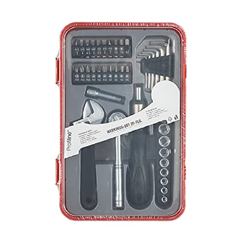 Werkzeug-Set 39-teilig mit Ratsche, Bit, Innensechskantschlüssel, Werkzeugkoffer
