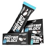 Best Body Nutrition Protein Block, Coconut, 47% Protein pro Riegel, 15 x 90g Riegel pro Karton