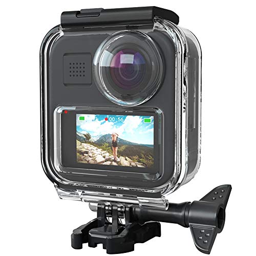 Wasserdichtes Gehäuse für GoPro MAX Panorama Action Kamera, 20 M Tiefe Wasserdichtes, Berührbares Gehäuse Schutzhülle Tauchzubehör