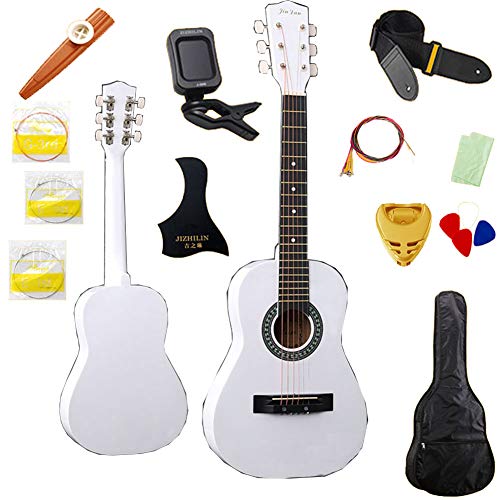 Konzertgitarre Hochwertige Akustikgitarre Anfänger-Akustikgitarre Stahl String Guitar Pack Mit Gig Bag, Ersatzsaiten –Aus Holz,A
