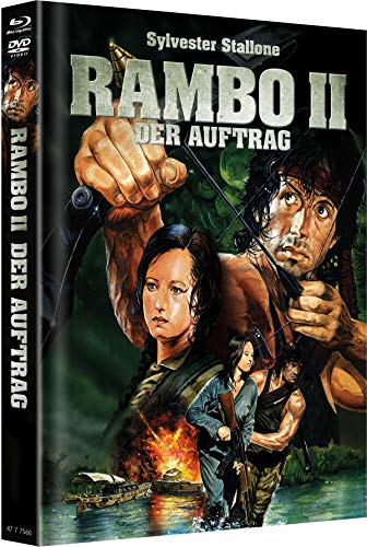 Rambo 2 - Der Auftrag - Mediabook Cover A- Limitiert auf 666 Stück [Blu-ray]