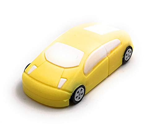 Onwomania Auto Sportwagen Fahrzeug PKW gelb USB Stick USB Flash Drive 128GB USB 3.0