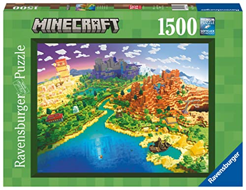 Puzzle 17189 - World of Minecraft - 1500 Teile Minecraft Puzzle