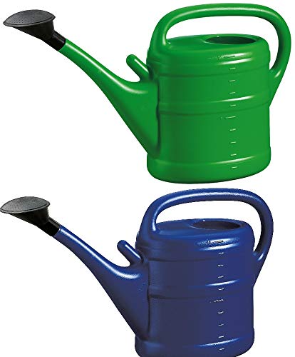 Gießkanne (2X) 10L große Farbauswahl Kanne Gartenkanne + 1 GRATIS KARABINERHAKEN! Kunststoff-Gießkannen zur optimalen Bewässerung Ihrer Pflanzen