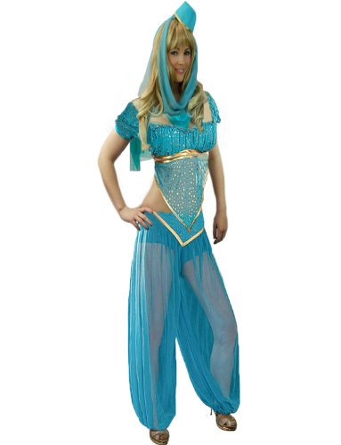 Yummy Bee - Arabische Prinzessin Bauchtänzerin Bollywood Karneval Fasching Kostüm Damen Größe 34 - 46 (38)