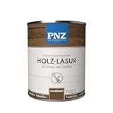 PNZ Holz-Lasur für Innen und Außen | lösemitttelfreie Farblasur | Nachhaltig hergestellt mit regionalen Rohstoffen | für alle Hölzer, auch Bienenhäuser, Gebinde:10L, Farbe:nussbaum