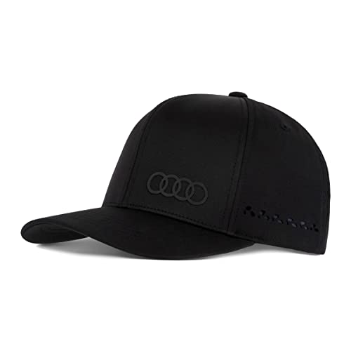 Audi 3132301300 Basecap Tec-Cap Ringe Logo Baseballkappe Kappe, schwarz