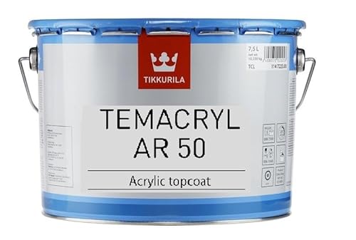 TIKKURILA Temacryl AR50 Acryl-Decklack – für Oberflächen, die Meeres- oder Industrieklima und leichter chemischer Belastung ausgesetzt sind, color T5 10L