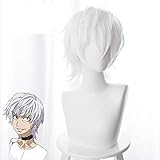Anime Coser Perücke Anime Toaru Majutsu No Index Accelerator Wig Cosplay Kostüm Kurz Weiß Hitzebeständig Kunsthaar Perücke + Perückenkappe