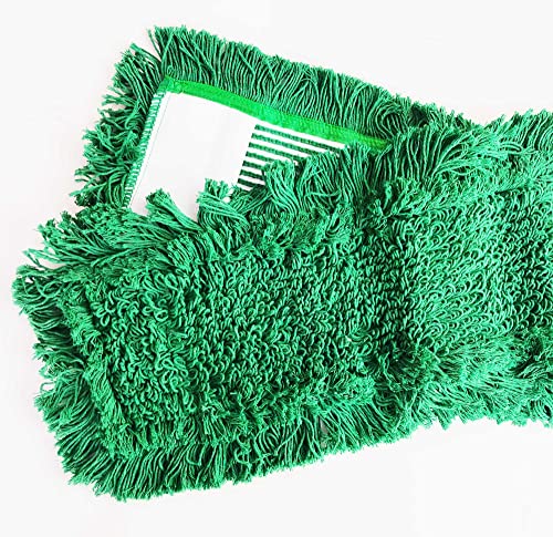 Green-Plus 2xProfi Wischmopp Baumwolle für geöltes Parkett 40cm Bodenwischer Wischbezug für Echtholz Parkett - Ohne Microfaser!