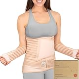 KeaBabies 3-in-1-Packung Zur Unterstützung Der Genesung Nach Der Geburt - Bauchband Für Schwangerschaft, Mutterschaft - Gürtel Für Frauen Body Shaper - Shapewear Gürtel (Eine Größe)