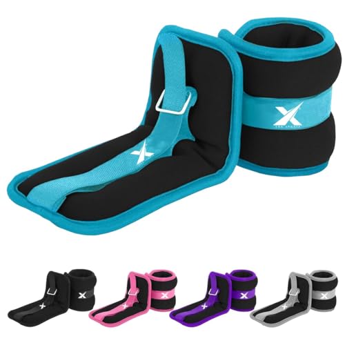 Xn8 Neopren-Knöchelgewichte, 0,5 kg - 3 kg, Paar Beine, Gewicht für Laufen, Joggen, Walking, Aerobic, Übung, Gymnastik, Fitness