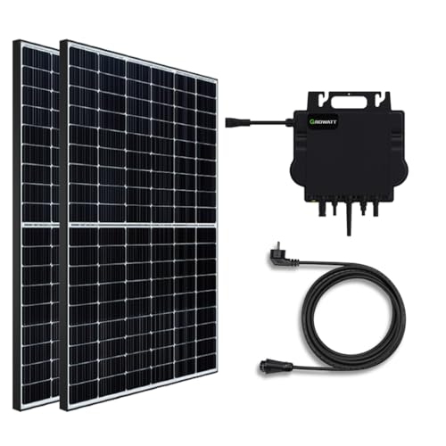 GreenSun Solar Balkonkraftwerk 840Watt / 800Watt Photovoltaik Solaranlage Growatt® JA Solar®