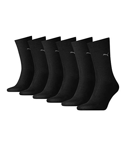 Puma Unisex Short Crew Socken Basic Sportsocken 12er Pack, Größe:39-42, Farbe:Black (200)