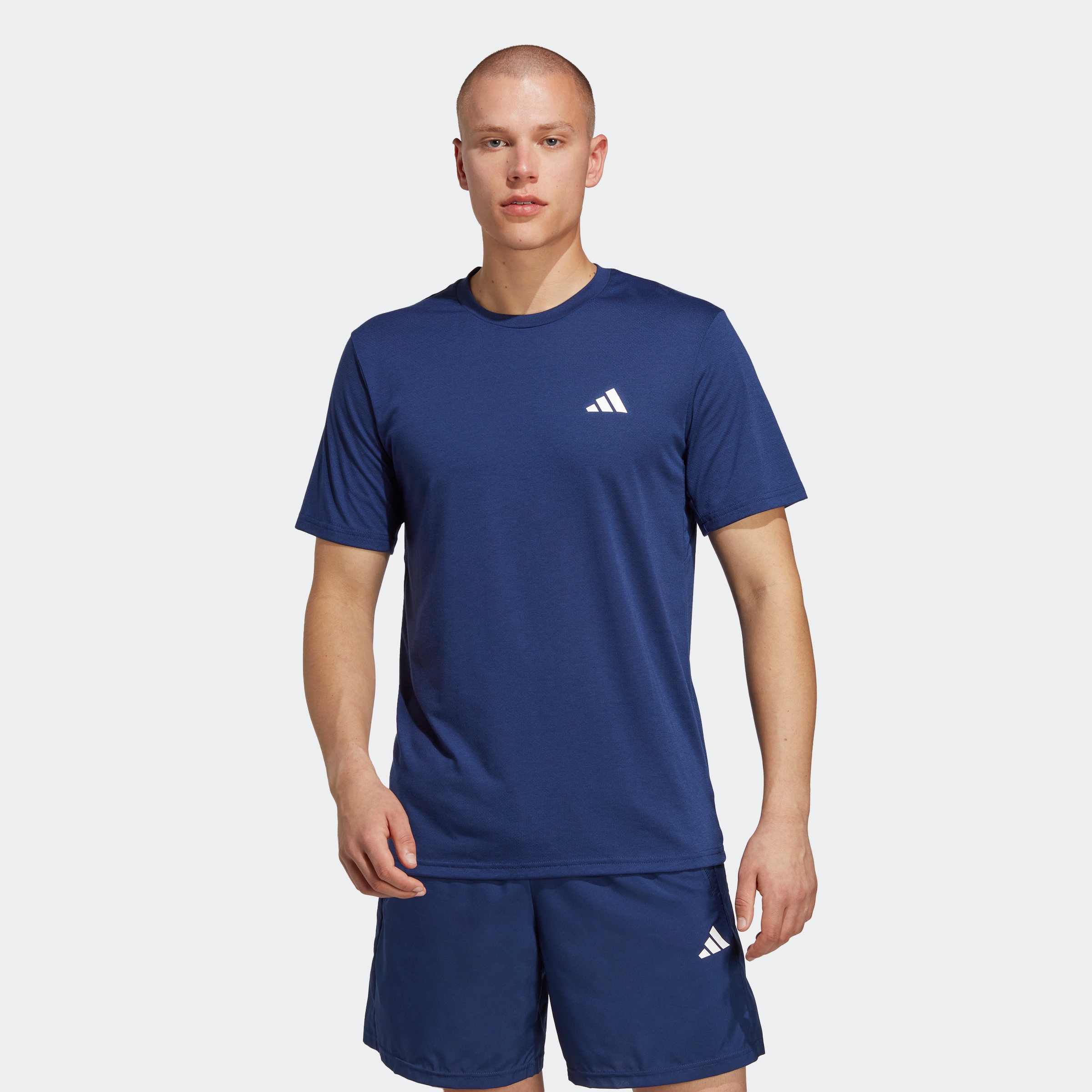 adidas Herren T-Shirt (Short Sleeve) Tr-Es Comf Tee, Dark Blue/White, IC7422, S