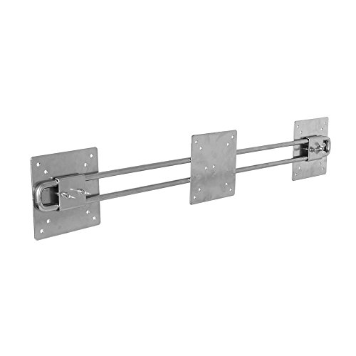 R-Go Tools Steel Wing für Zwei bildschirmen, Silber - Flat Panel Mount Accessories (Silber, 10 kg, 100 x 75 mm, Silber, 141 x 781 x 47 mm, 1,9 kg)
