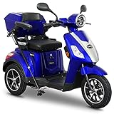 Rolektro E-Trike 25 V.2 Dreirad Blau - Elektromobil 1000W - E-Mobil mit 50km RW - Seniorenmobil mit Straßenzulassung