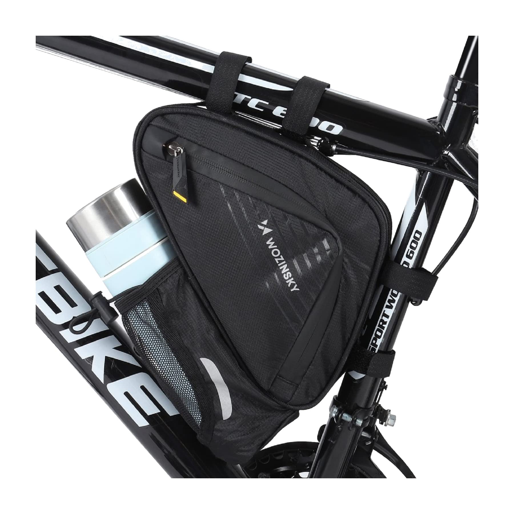 WOZINSKY Fahrradtasche Rahmentasche Wasserdicht Tasche für Fahrrad, Mountainbike, ebike, MTB, Rennrad Bike Bag Fahrradhandytasche Fahrradtasche Rahmen