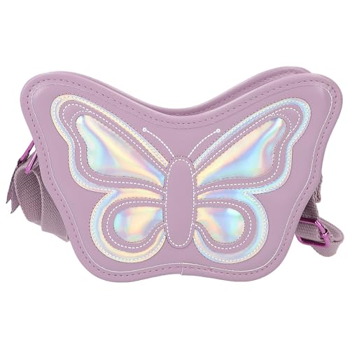 Depesche 12784 TOPModel Fairy Love - Handtasche in Mauve, mit Schmetterlings-Motiv, Holo-Effekt und verstellbarem Schultergurt