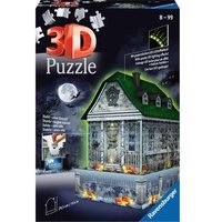 Ravensburger 3D-Puzzle Gruselhaus bei Nacht, mit gespenstischen LED-Effekten; Made in Europe; FSC - schützt Wald - weltweit