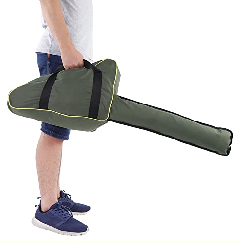 Tasche für Kettensäge Tragetasche Wasserdicht Motorsägentasche Aufbewahrungstasche Holzbearbeitung Orange(Grün)