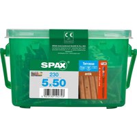 Spax Terrassenschrauben 5,0 x 50 mm, TX 25, 230 Stück, Edelstahl A2