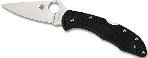 Spyderco Einhandmesser Delica4 Lightweight Flat Ground, Schwarz, One size, C11FPBK