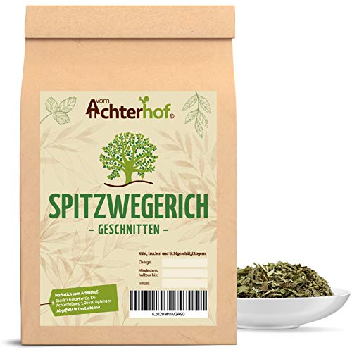 1 kg Spitzwegerichblätter geschnitten Juglandis Fol. conc. Spitzwegerich-Tee natürlich vom-Achterhof