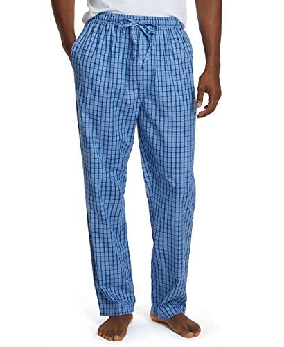 Nautica Schlafanzughose für Herren, weich, gewebt, 100% Baumwolle, elastischer Bund, blau (French Blue), Large