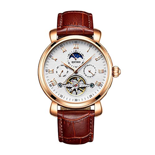 Tubayia Lederuhr Uhren Armbanduhren Für Damen Herren Automatische Mechanische Armbanduhr