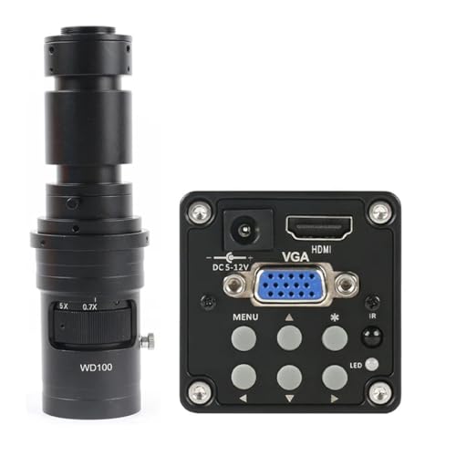 Mikroskop-Zubehör-Set, Objektträger-Vorbereitungskamera, 14 MP, 1080P, Video-Mikroskop-Kamera, 100 x 130 x 180 x 200 x 300 x 500 x C-Mount-Objektiv, Mikroskop-Zubehör