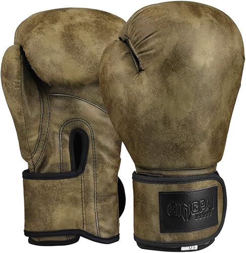 Trainings-Boxhandschuhe, Kunstleder, MMA, Training, Kampf, für Männer und Frauen, Boxhandschuhe, für Sparring, Muaythai, Kickboxen, Kämpfen, robuster Boxsack, Grün, 10 oz