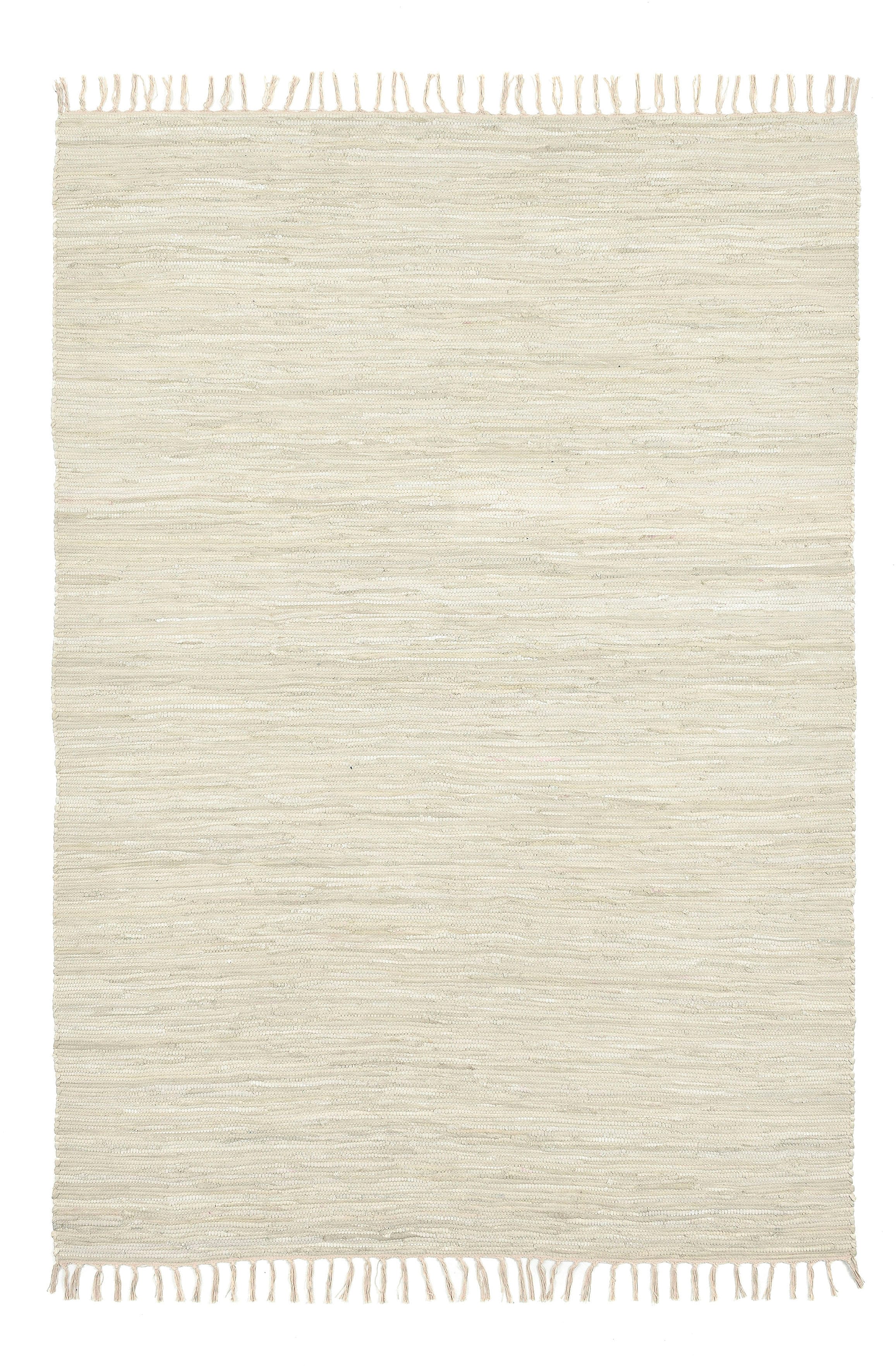 THEKO Teppich "Happy Cotton", rechteckig, Handweb Teppich, Flachgewebe, reine Baumwolle, handgewebt, mit Fransen 2