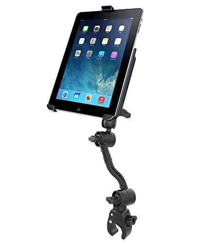 Montageset für Rollstuhlfahrer RAM lang und robust kompatibel mit Apple iPad 2 3 und 4
