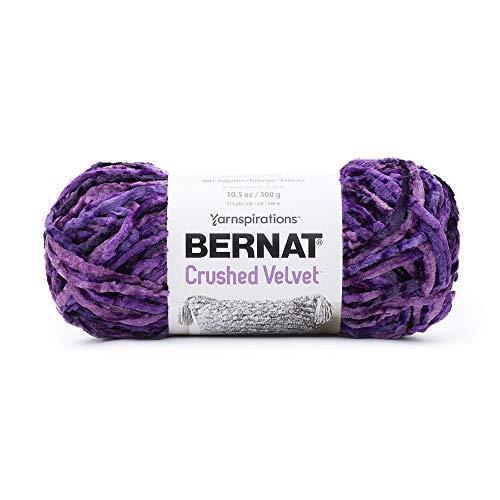 Bernat 16101616015 Knautschsamt Garn, Polyester, Potent Purple (purpur), 288 Meter