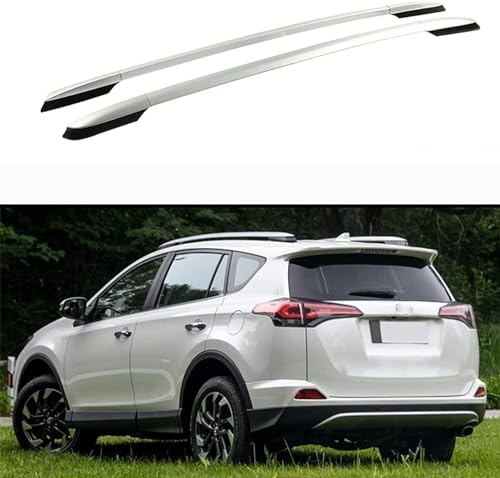 2 Stück Aluminium Dachreling für Toyota RAV-4 2013–2018, Auto Dachträger Dachträgerschienen für Fahrradträger Dachboxen Dachgepäckträger Dachgepäckablage