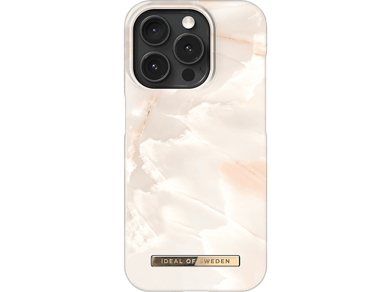 IDEAL OF SWEDEN Fashion Case, Full Cover, Apple, iPhone 15 Pro, Rose Pearl Marble