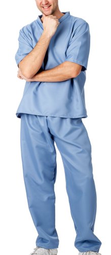 r-dessous Unisex Kostüm Krankenpfleger -Schwester Doktor Arzt Chirurg OP-Kittel Karneval Fasching Halloween Groesse: L/XL