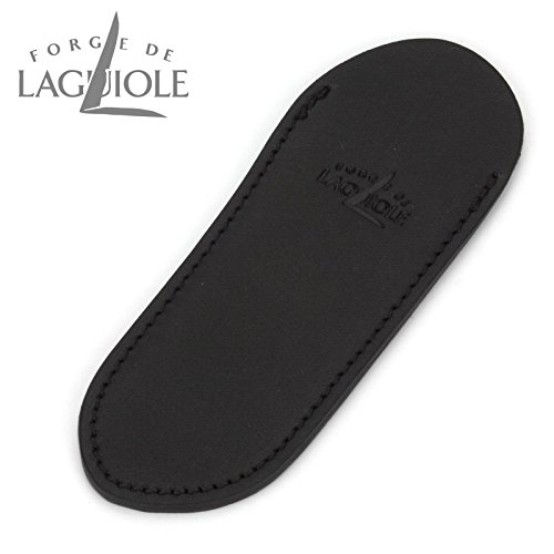 Forge de Laguiole - schwarzes Etui aus Leder für EIN Taschenmesser 11/12 cm