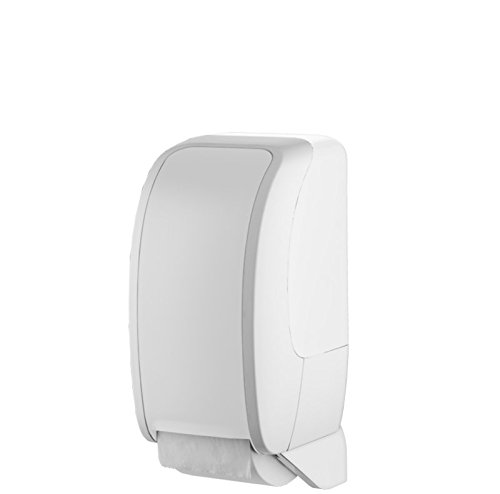 Metzger COSMOS abschließbarer Toilettenpapierspender aus ABS Kunststoff in weiß