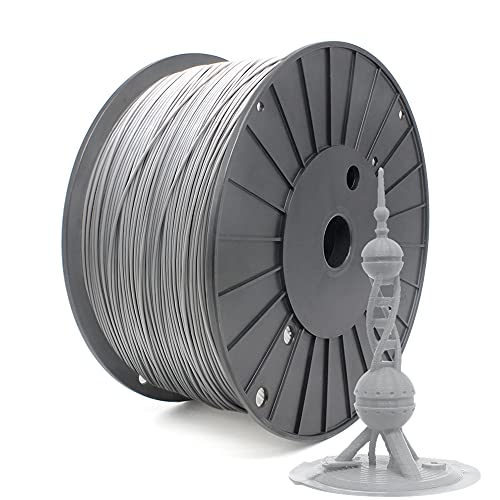 Reprapper 3kg MPLA (Modifizierte PLA+) Filament 1.75 für 3D-Druck, Extra starkes PLA Plus Filament 1.75 mm (± 0.03), Grau