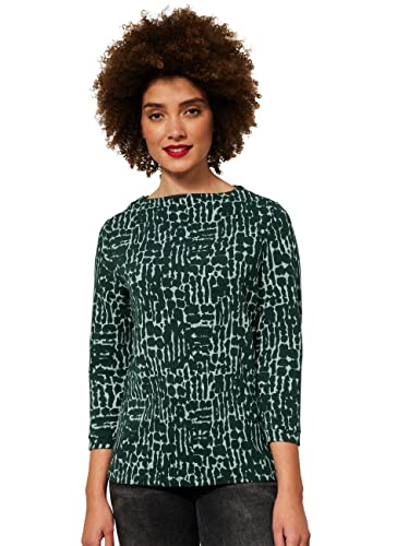 Street One Damen A318890 T-Shirt 3/4 Arm, deep Clary Mint, 38