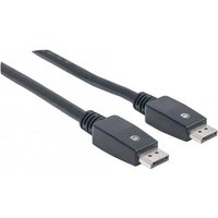 Manhattan - DisplayPort-Kabel - DisplayPort (M) bis DisplayPort (M) - 10,0m - eingerastet, geformt, 4K Unterstützung - Schwarz (354134)