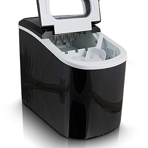 Eiswürfelmaschine Eiswürfelbereiter Eiswürfel Ice Maker EIS Maschine Icemaker (Schwarz)