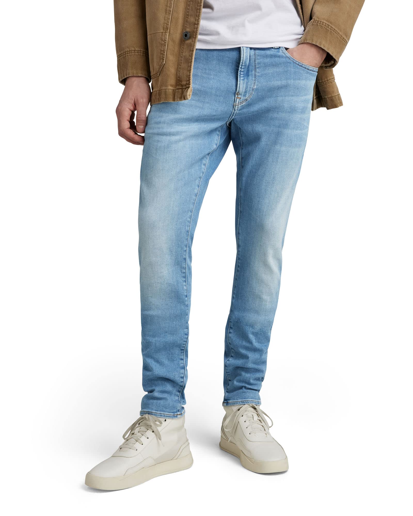 G-STAR RAW Herren Revend Skinny Jeans, Blau (lt indigo aged 51010-8968-8436), 35W / 34L