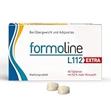 formoline L112 EXTRA | Extra starker Kalorienmagnet zum Abnehmen | 48 Tabletten | Einzigartiger Wirk-Ballaststoff L112 | Deutsches Qualitätsprodukt | Natürlicher Ursprung