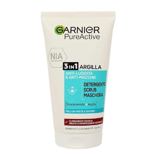 Make-up Entferner gel detergente scrub anti imperfezioni 3 in 1 skin naturals pure 150 ml