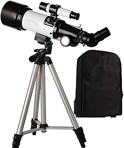 2021 Aktualisiertes Brechungsteleskop, Kaliber 50–100 mm, tragbares Reiseteleskop, Teleskope für Astronomie-Anfänger, Kinderteleskop mit Stativ und Rucksack Vision